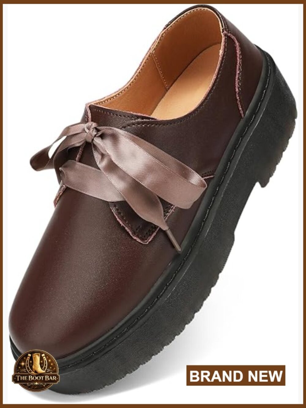 Vegan Leather Platform Chunky Loafers Slip On Comfort Business Work Office